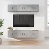 Image de vidaXL Ensemble de meubles TV 6 pcs Gris béton Bois d'ingénierie