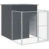 Image de vidaXL Vidaxl Niche Pour Chien Avec Cour Anthracite 165x251x181 Cm