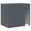 Image de vidaXL Vidaxl Niche Pour Chien Avec Toit Anthracite Acier Galvanisé