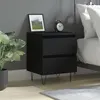 Image de vidaXL Table de chevet Noir 40x35x50 cm Bois d’ingénierie826878