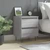 Image de vidaXL Table de chevet sonoma gris 40x35x50 cm bois d ingénierie826888
