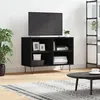 Image de vidaXL Meuble TV noir 69,5 x 30 x 50 cm bois d'ingénierie826965