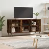 Image de vidaXL Meuble TV chêne fumé 103,5x30x50 cm bois d'ingénierie