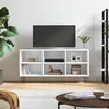 Image de vidaXL Meuble TV blanc 103,5x30x50 cm bois d'ingénierie