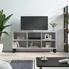 Image de vidaXL Meuble TV gris béton 103,5x30x50 cm bois d'ingénierie827000