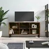 Image de vidaXL Meuble TV chêne fumé 103,5x30x50 cm bois d'ingénierie