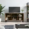 Image de Vidaxl Meuble Tv ChÃªne FumÃ© 103,5x30x50 Cm Bois D'ingÃ©nierie