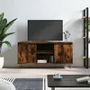 Image de vidaXL Meuble TV chêne fumé 104x35x50 cm bois d'ingénierie827017