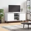 Image de vidaXL Meuble TV blanc 104x35x50 cm bois d'ingénierie827020