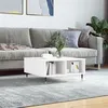 Image de vidaXL Table basse blanc 60x60x30 cm bois d'ingénierie827028