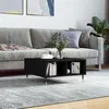 Image de vidaXL Table basse noir 60x60x30 cm bois d'ingénierie827029
