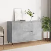 Image de vidaXL Vidaxl Buffet Gris Béton 104x35x70 Cm Bois D'ingénierie