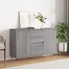 Image de vidaXL Buffet sonoma gris 104x35x70 cm bois d'ingénierie827202