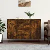 Image de vidaXL Buffet chÃªne fumÃ© 104x35x70 cm bois d'ingÃ©nierie