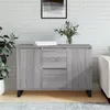 Image de vidaXL Buffet sonoma gris 104x35x70 cm bois d'ingénierie827218