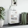 Image de vidaXL Buffet haut blanc 57x35x90 cm bois d'ingÃ©nierie