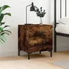 Image de vidaXL Table de chevet chêne fumé 40x35x47,5 cm bois d’ingénierie827318