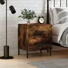 Image de vidaXL Table de chevet chêne fumé 40x35x47,5 cm bois d'ingénierie827334