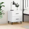 Image de vidaXL Table de chevet blanc 40x35x47,5 cm bois d'ingÃ©nierie