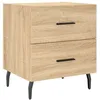 Image de vidaXL Table de chevet chÃªne sonoma 40x35x47,5 cm bois d'ingÃ©nierie