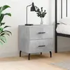 Image de vidaXL Table de chevet gris béton 40x35x47,5 cm bois d’ingénierie