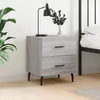 Image de vidaXL Table de chevet gris sonoma 40x35x47,5 cm bois d'ingÃ©nierie