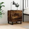 Image de vidaXL Table de chevet chêne fumé 40x35x47,5 cm bois d’ingénierie827366