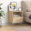 Image de vidaXL Table de chevet chêne sonoma 40x35x47,5 cm bois d’ingénierie