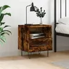Image de vidaXL Table de chevet chêne fumé 40x35x47,5 cm bois d’ingénierie827430