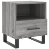 Image de vidaXL Table de chevet sonoma gris 40x35x47,5 cm bois d’ingénierie