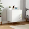 Image de vidaXL Table de chevet blanc 40x40x50 cm bois d'ingÃ©nierie