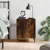 Image de vidaXL Table de chevet chêne fumé 40x40x50 cm bois d'ingénierie827606