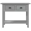 Image de vidaXL Vidaxl Table Console Bodo Gris 90x34,5x73 Cm Bois De Pin Massif