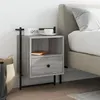 Image de vidaXL Table de chevet murale sonoma gris 40x30x61cm bois d'ingénierie833439
