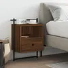 Image de vidaXL Table de chevet murale chÃªne brun 40x30x61 cm bois d'ingÃ©nierie