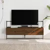 Image de vidaXL Meuble TV mural chÃªne marron 100,5x30x51 cm bois d'ingÃ©nierie