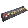 Image de vidaXL Tapis de cuisine lavable impression d'épices 45x150 cm velours136540