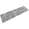 Image de vidaXL Tapis de cuisine lavable impression béton 45x150 cm velours136570