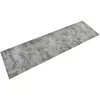 Image de vidaXL Tapis de cuisine lavable impression bÃ©ton 45x150 cm velours
