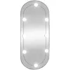 Image de vidaXL vidaXL Miroir mural avec lumières LED 35x80 cm verre ovale