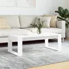 Image de vidaXL Table basse blanc 102x50x35 cm bois d'ingénierie823358
