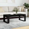 Image de vidaXL Vidaxl Table Basse Noir 102x50x35 Cm Bois D'ingénierie