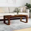Image de vidaXL Table basse chêne fumé 102x50x35 cm bois d'ingénierie823363