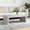 Image de vidaXL Table basse gris béton 102x50x36 cm bois d'ingénierie823370