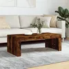 Image de vidaXL Table basse chêne fumé 102x50x36 cm bois d'ingénierie823371