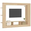 Image de vidaXL Meuble TV chÃªne sonoma 152x22x113 cm bois d'ingÃ©nierie