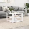 Image de vidaXL Table basse blanc 59,5x59,5x40 cm bois d'ingÃ©nierie