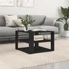 Image de vidaXL Table basse noir 59,5x59,5x40 cm bois d'ingénierie834246