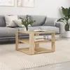 Image de vidaXL Table basse chêne sonoma 59,5x59,5x40 cm bois d'ingénierie834248