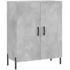Image de vidaXL Buffet haut Gris bÃ©ton 69,5x34x180 cm Bois d'ingÃ©nierie
